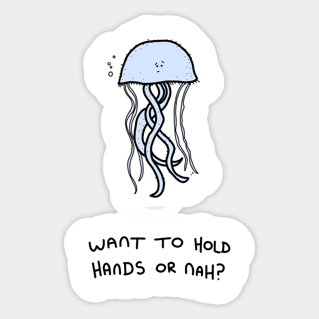 Grumpy Jellyfish Sticker by grumpyanimals